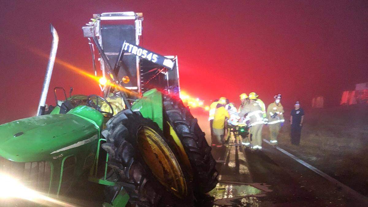 Two people were reportedly injured in a two-vehicle collision on Highway 101 on Thursday, Aug. 25, 2022, near Santa Maria.