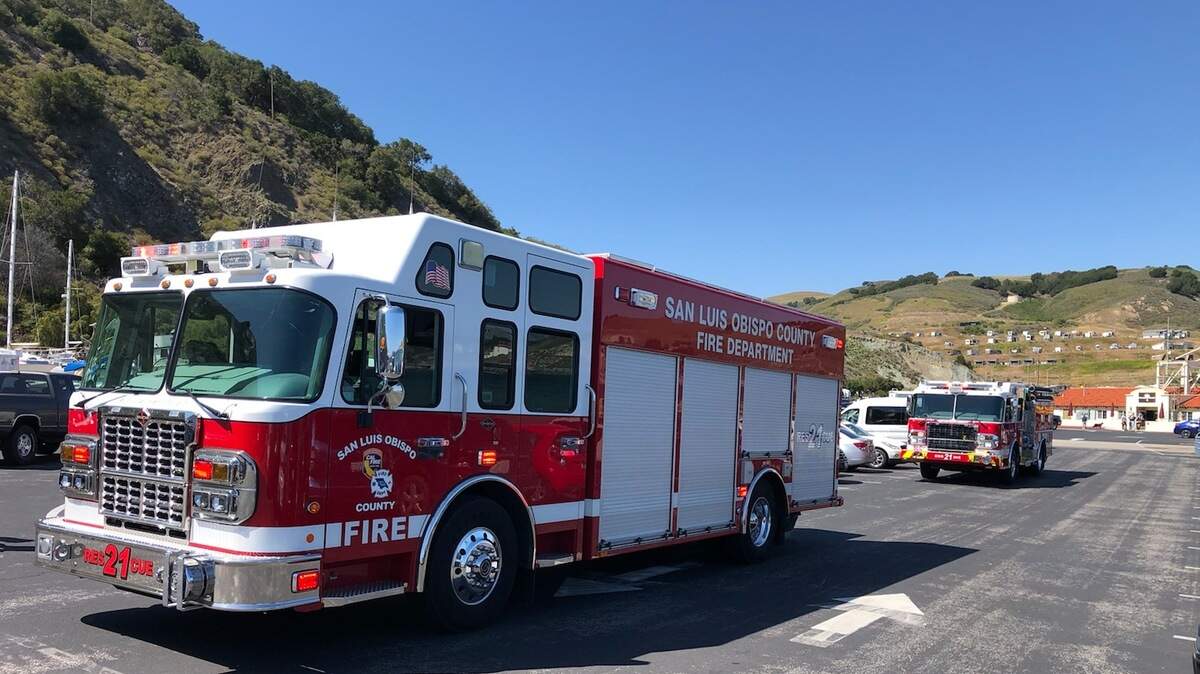 Cal Fire SLO responds to call for cliff rescue in Avila on Saturday, April 23, 2022.
