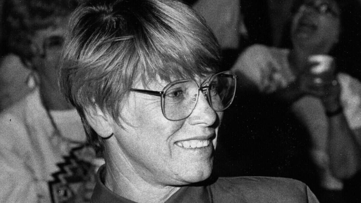 Ruth Bracket flashes a smile during her election night party on June 5, 1990. The Nipomo resident was a three-term member of the San Luis Obispo County Board of Supervisors.