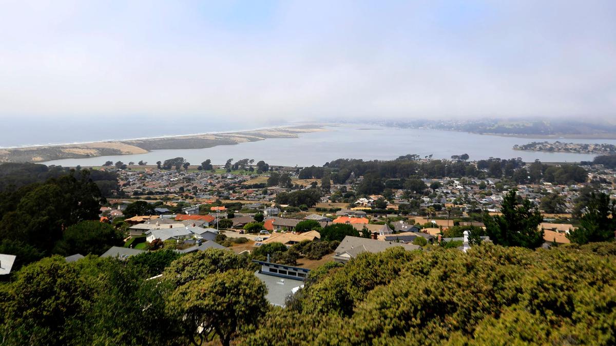 A view from Alamo Drive in the Cabrillo Estates neighborhood looks over the town of Los Osos, which has been under a building moratorium since 1988.