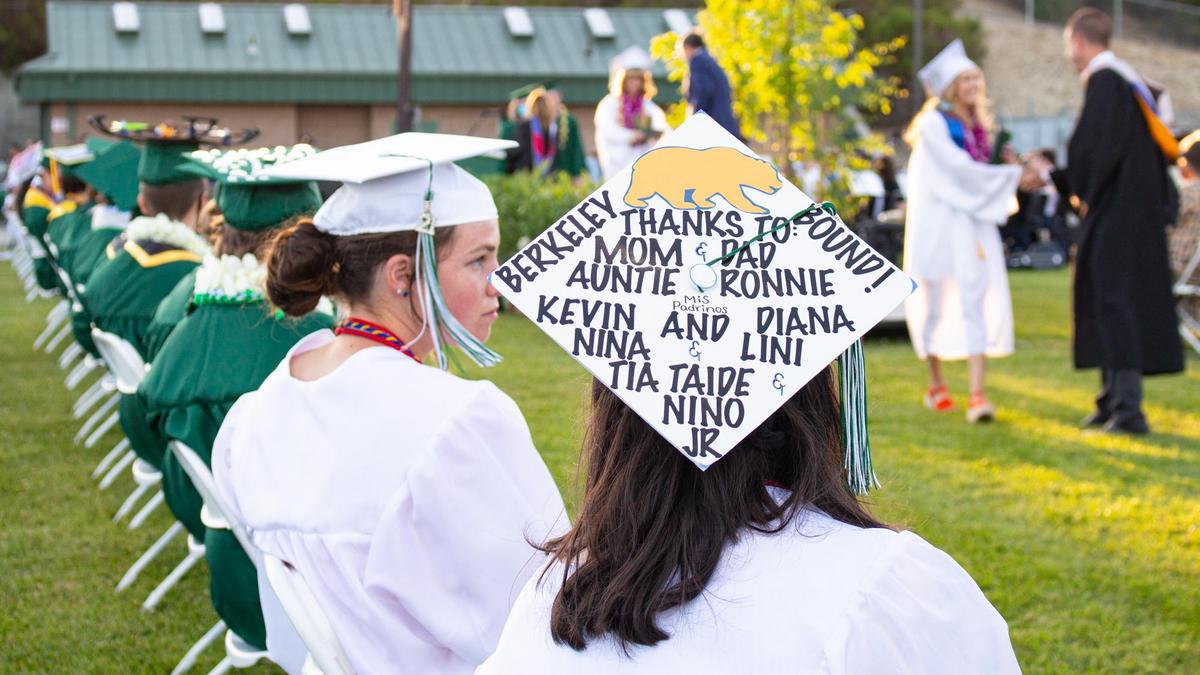 A Berekley-bound grad from Templeton High delivered a special thank-you message to her family.