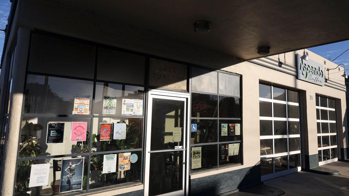 Ascendo in San Luis Obispo on South Higuera St. is closed according to a sign in the window Oct. 24, 2024