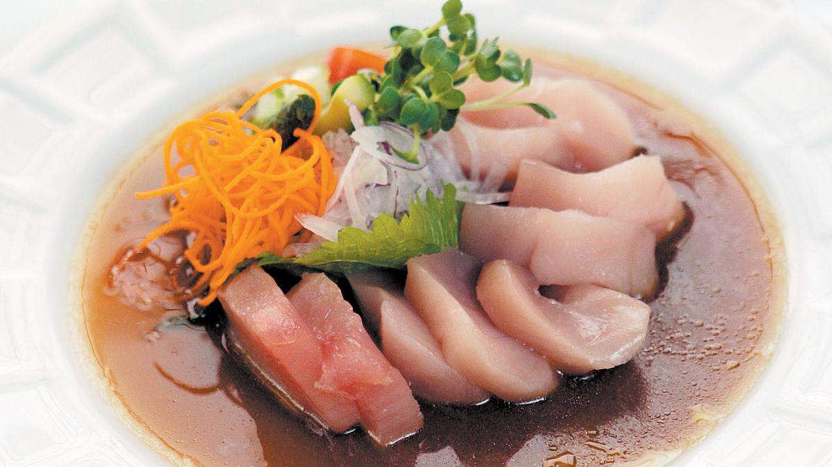 Albacore tataki is served at Goshi Japanese Restaurant in Paso Robles.