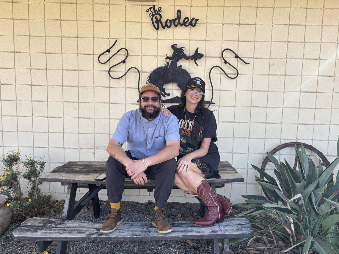Co-owners of the Rodeo Bar Daniel Cardinale and Taryn Caraveo grew up as next-door neighbors and best friends in Paso Robles. The pair now own a beloved longtime dive bar in the same city they grew up in.