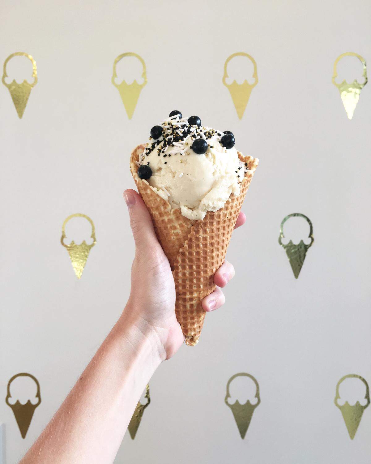 An ice cream cone from Negranti Creamery, a Paso Robles-based business that will be moving into the San Luis Obsipo Public Market at Bonetti Ranch in summer 2019.