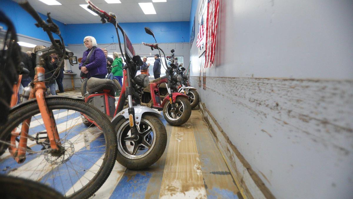 At the peak the Little Morro Creek flooded Central Coast Carts with waist deep water. Storm updates Jan 16, 2023, as a series of atmospheric river storms hit the coast.