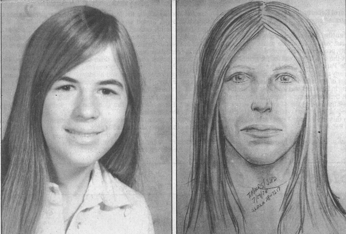 A high school picture of missing Oregon teenager Cheryl Ann Manning was a close match to a police sketch made from a clay mask reconstruction of a murder victim found near the Cuesta Grade in San Luis Obispo. Images were published in the Aug. 24, 1992 Telegram-Tribune.
