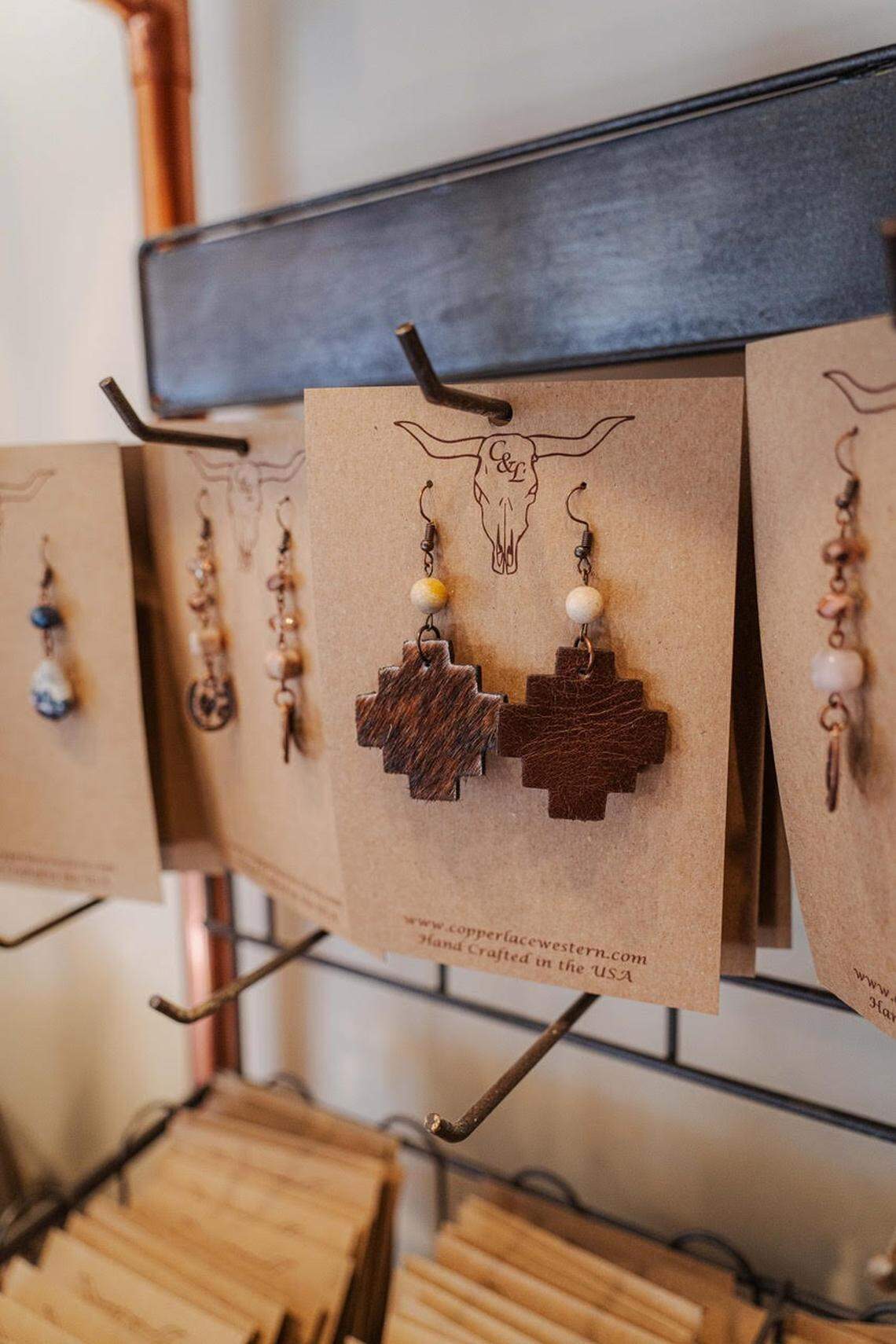 All of the jewelry sold at Copper and Lace Western Boutique in Paso Robles is handmade and carefully curated.