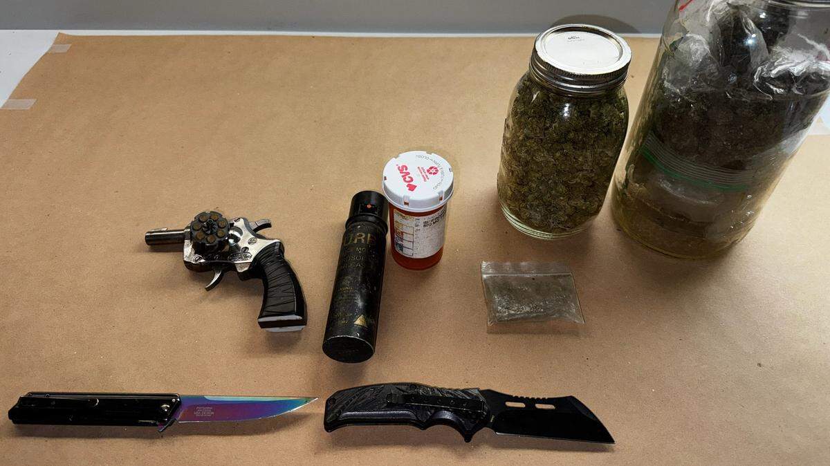 Timothy Holeman of Susanville in Lassen County, 44, was arrested in Grover Beach on June 17, 2025, for allegedly speeding in a car full of weapons and drugs.