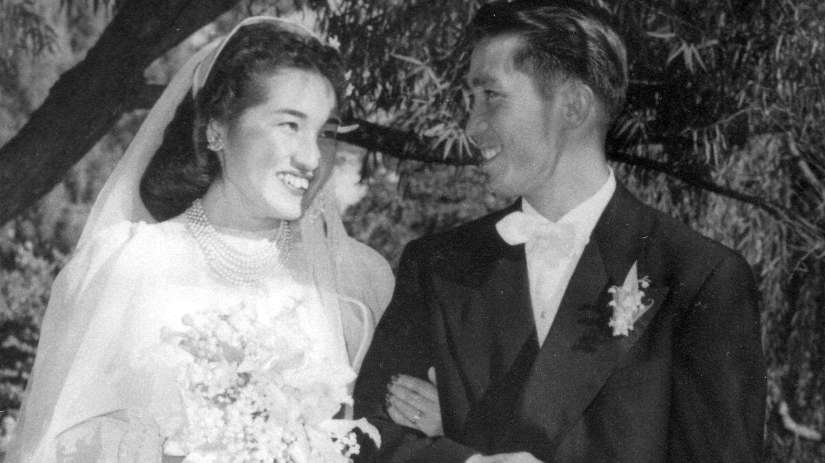 Grace and Shimi Shibata's wedding photo from 1947.