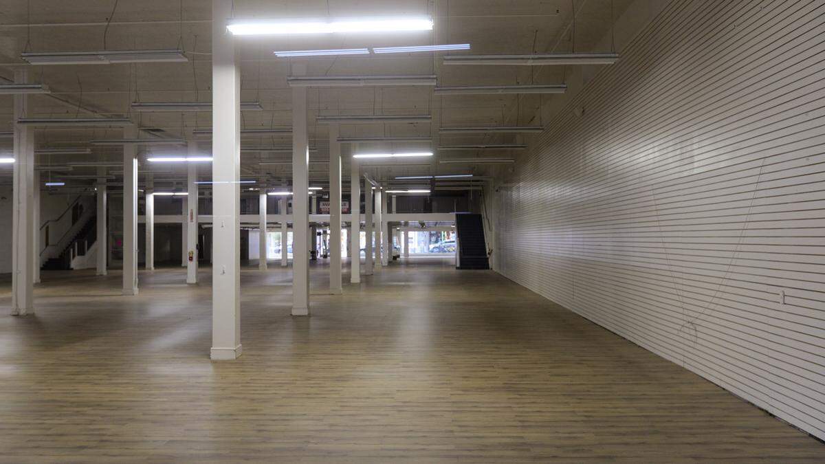 The former Beverly’s Fabrics store at 876 Higuera St. in San Luis Obispo is empty, waiting for the next leaseholder.