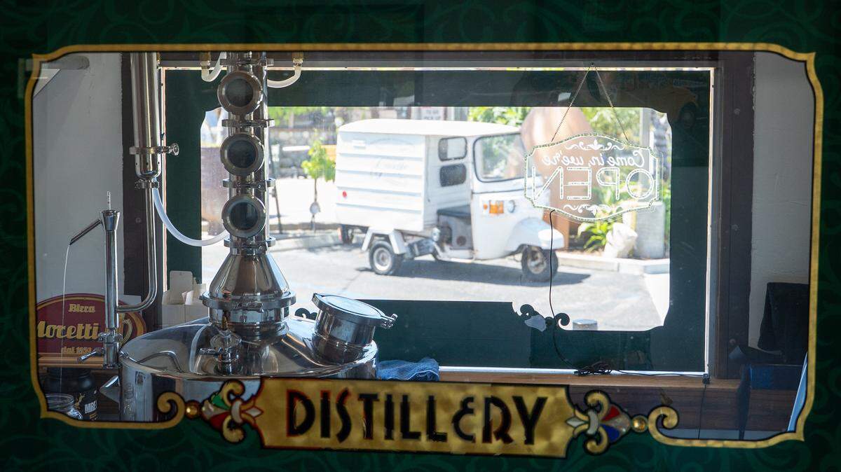 The new distillery room at Giuseppe’s Italian American Club on Tuesday, May 19, 2026. The deli and restaurant expansion of the existing Giuseppe’s Cucina Italiana in Pismo Beach recently started its own offshoot brand of limoncello.