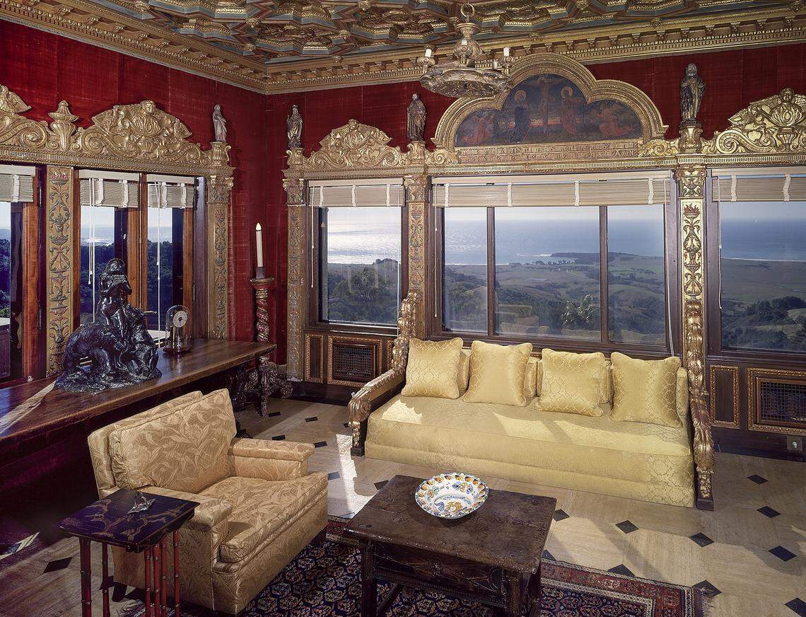 Hearst Castle second-floor sitting room.