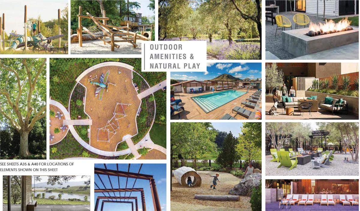 Sample photos show how some of the amenities might look at a 280-unit condo development approved for 600 Tank Farm Road in San Luis Obispo.