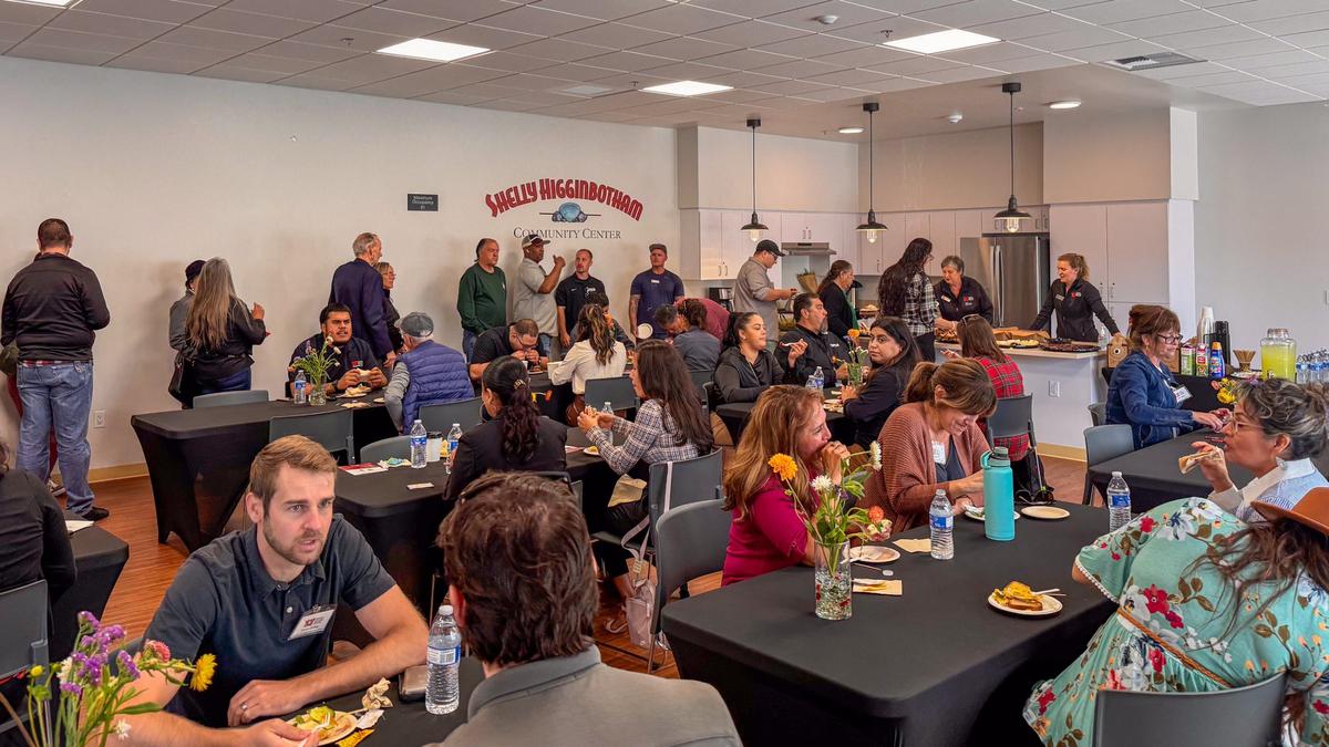 Pismo Terrace, a 50-unit affordable housing complex at the intersection of North 4th Street and 5 Cities Drive, celebrated its grand opening on Wednesday, Sept. 18, 2024. Attendees gathered for snacks in the Shelly Higginbotham Community Room.