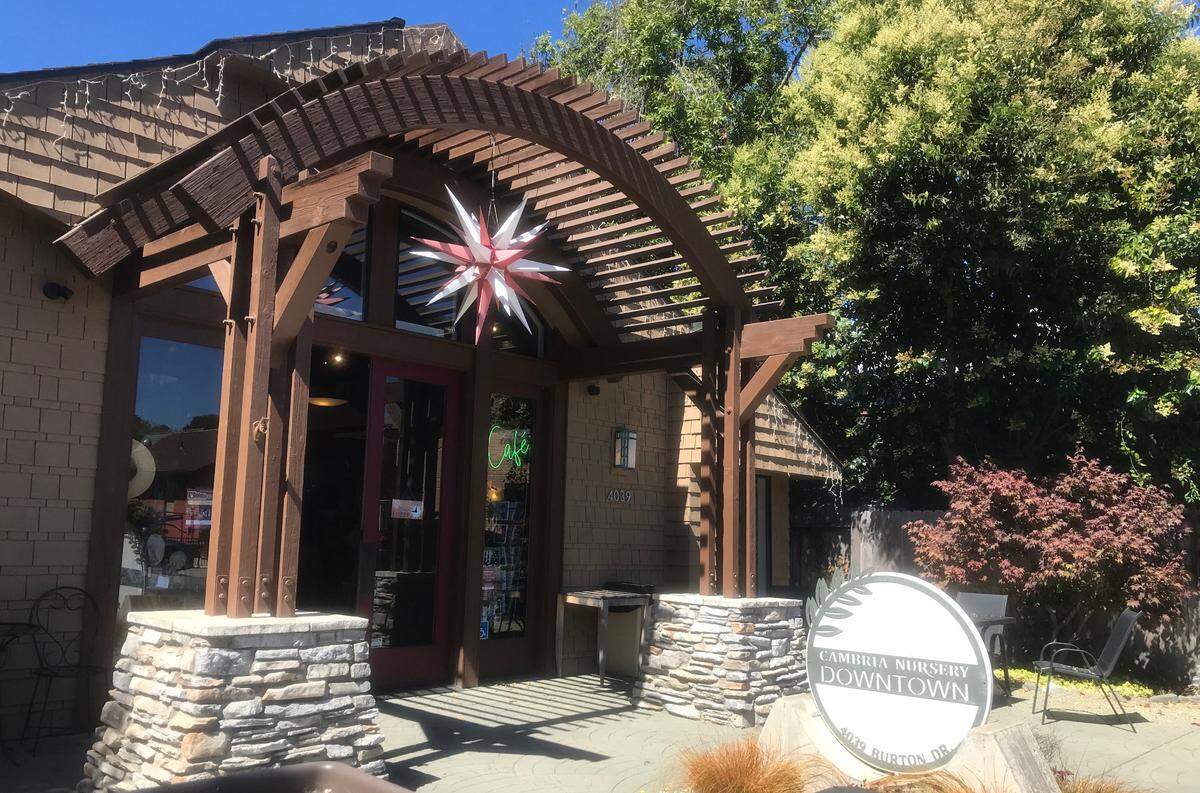 Cambria Nursery Downtown is housed in a structure that was Oliver’s Twist gift shop for decades. Before that it was the town’s firehouse.