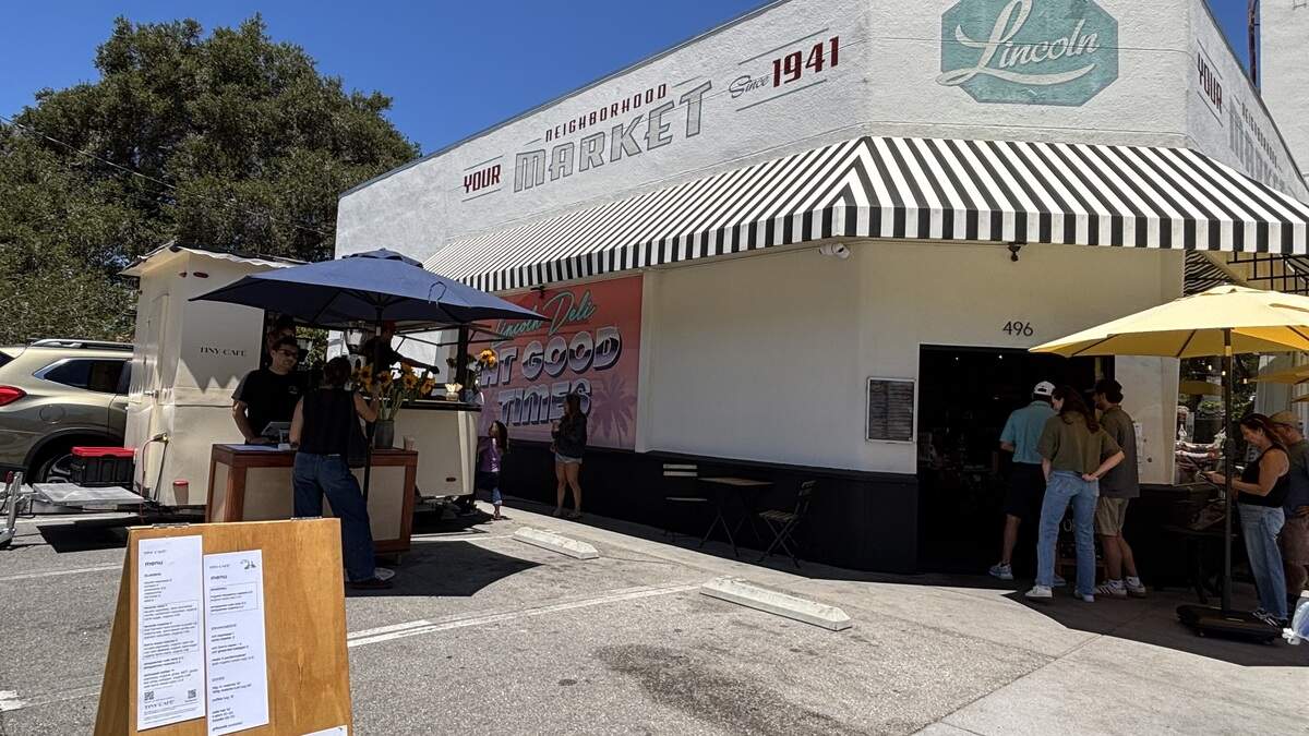 Tiny Café in San Luis Obispo just got its green business certification, serving drinks in compostable cups, bamboo straws and high-quality organic ingredients, seen here on July 10, 2026.