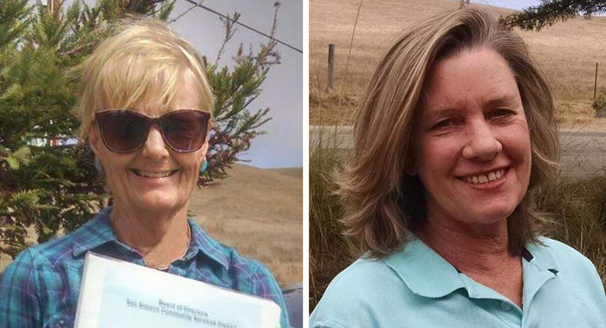 Incumbents Gwen Kellas; left; Julian Greenan-Stanert and John Russell; not pictured; will fill the three open seats on the San Simeon Community Services District board.
