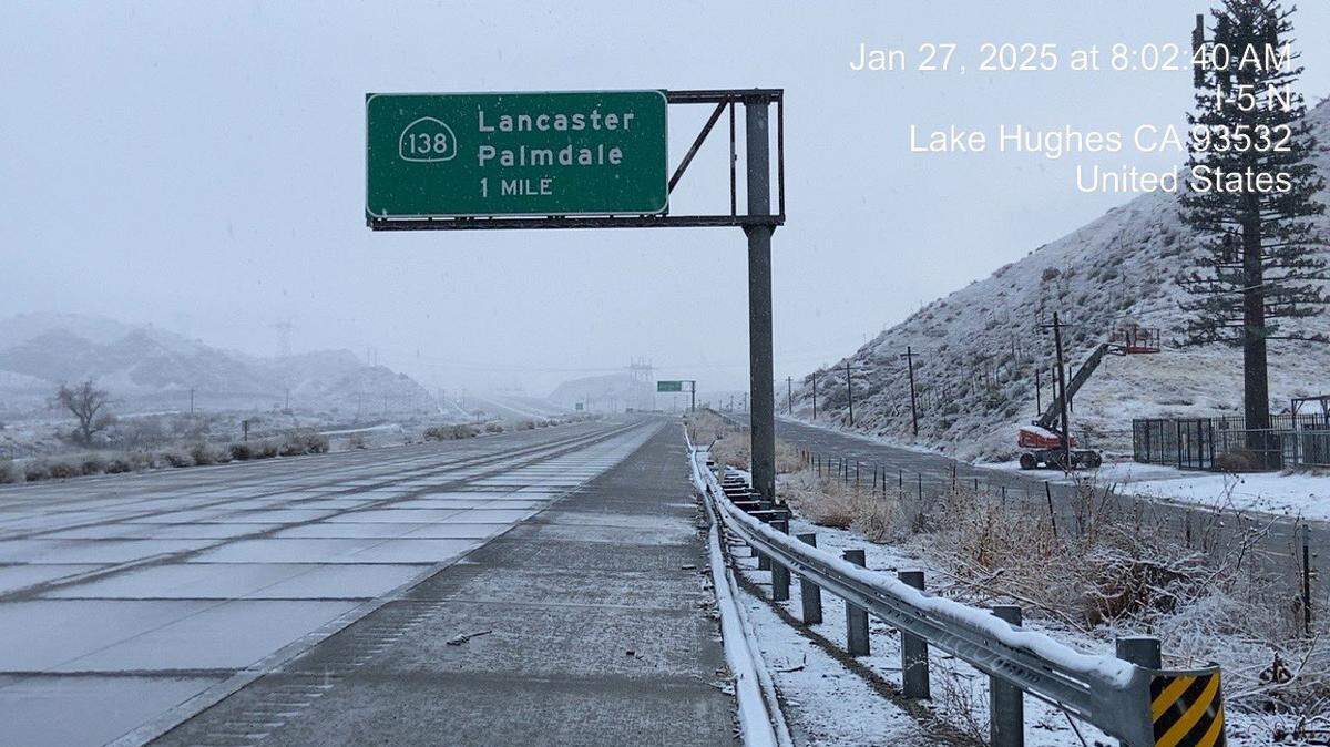 Sections of Interstate 5 in Southern California were closed Monday, Jan. 27 after a snowstorm left roadways impassable, Caltrans said.