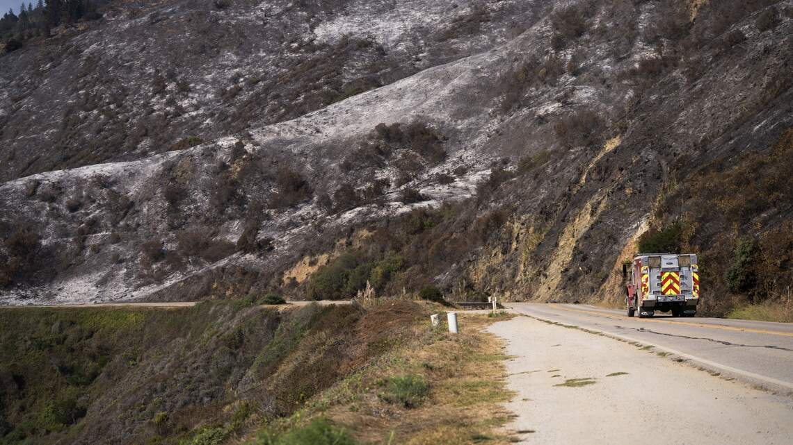 Containment doubles on Plaskett Fire, but Hwy. 1 still closed along Big Sur’s south coast