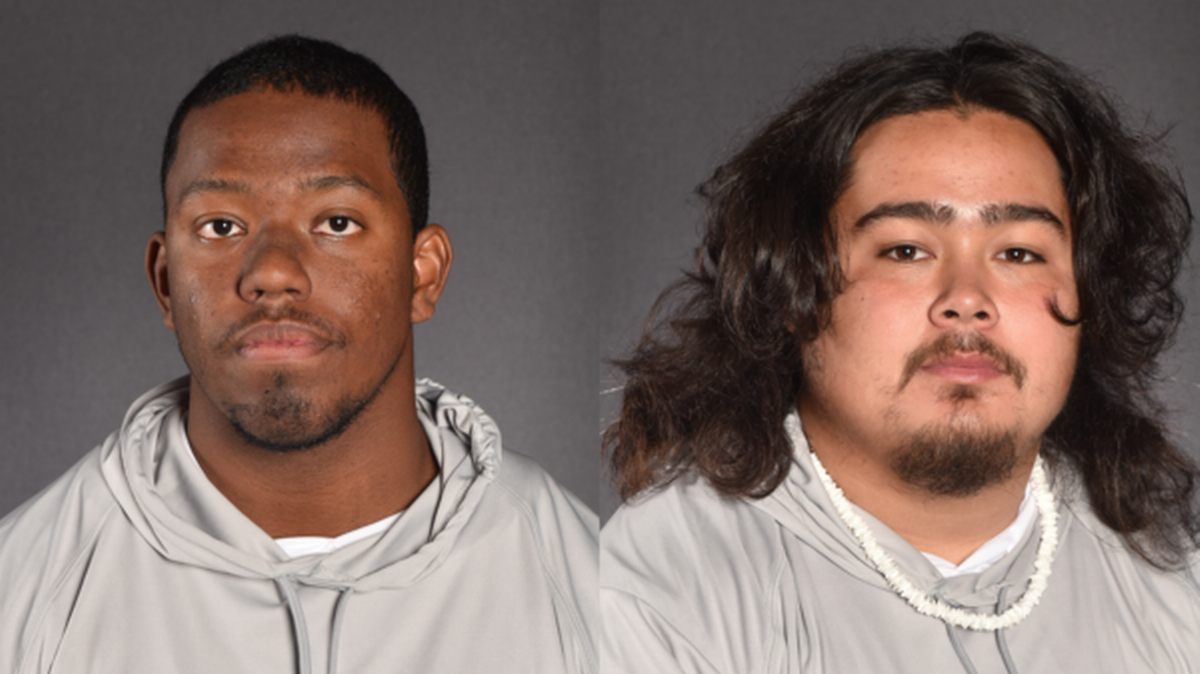 Tabor College football players Christopher Castillo (left) and Johnny Aviles (right) were killed in a car accident in Kansas on Feb. 27, 2022. A third passenger who also played on the team sustained serious injuries. Aviles was a graduate of Paso Robles High School where he played football for the Bearcats.