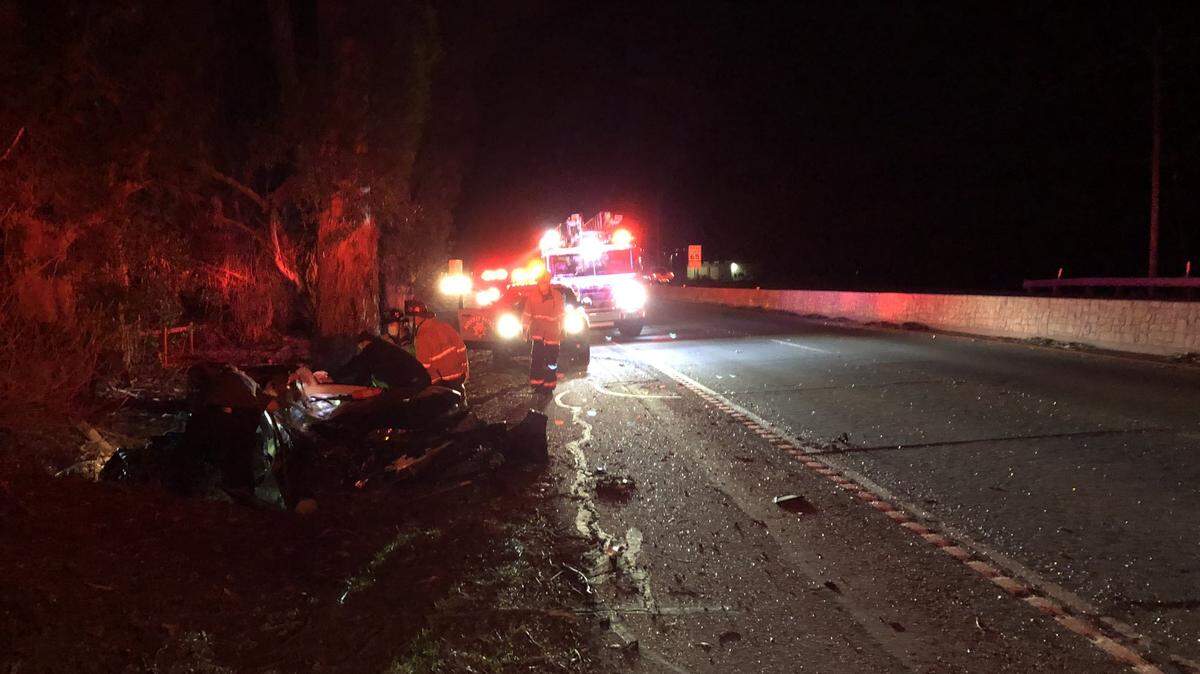 One person was killed in a crash on Highway 1 in San Luis Obispo on Friday.
