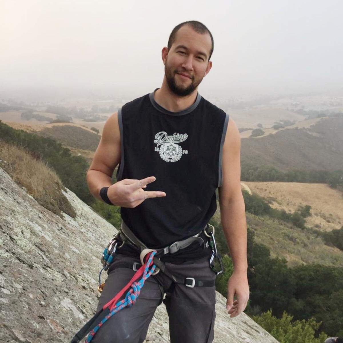 Edward “Eddie” Giron after a climb at Bishop’s Peak in San Luis Obispo in an undated post from his Instagram account.