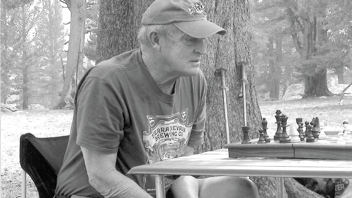 Mike Larrabee, an avid hiker and outdoorsman, enjoys a camping trip in the Sierras.