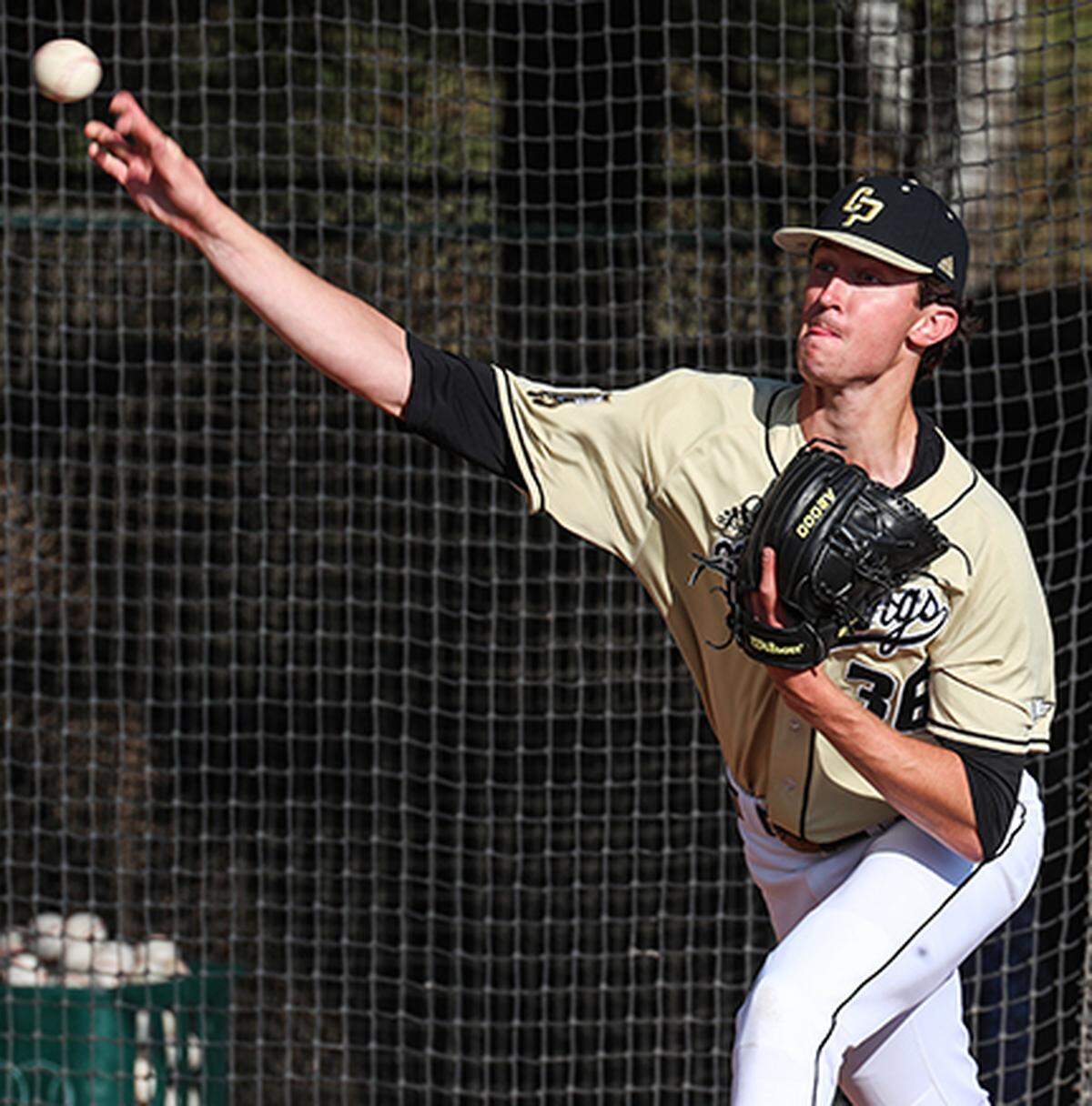 Cal Poly pitcher Steven Brooks.