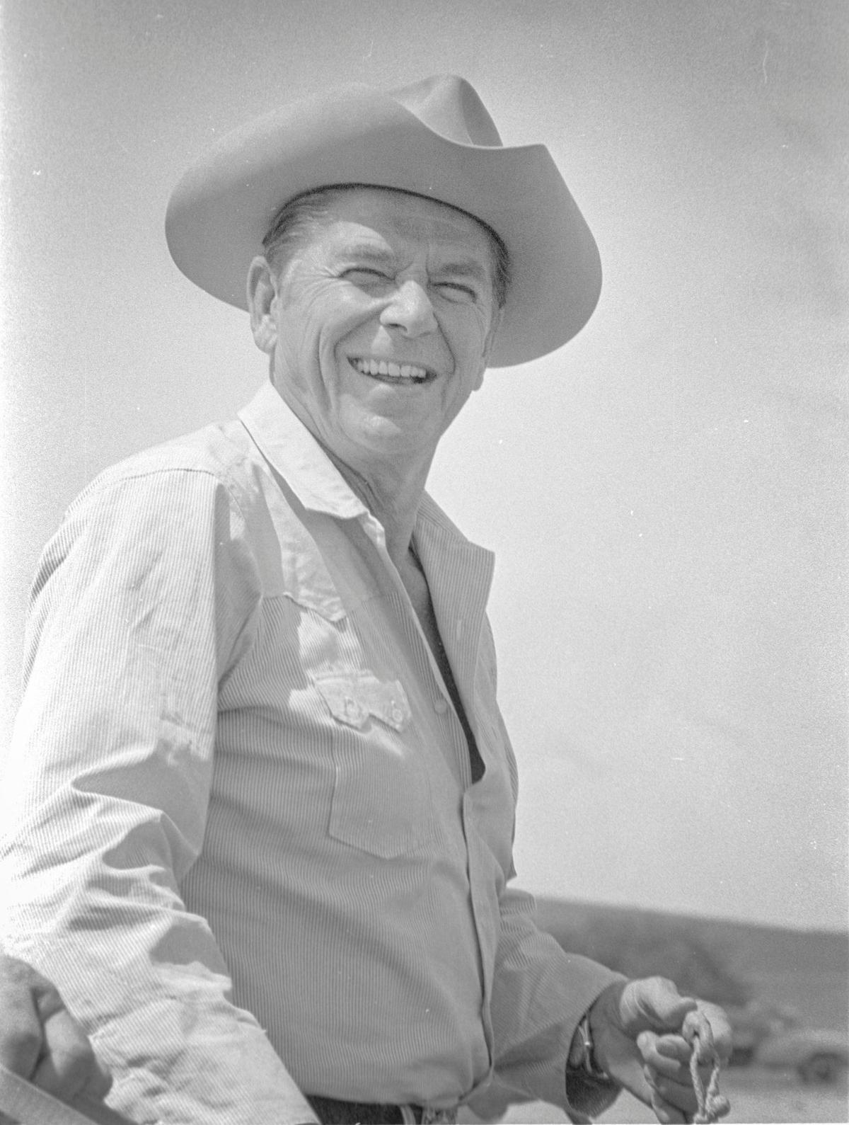 Ronald Reagan made a campaign stop near Paso Robles for the Republican presidential nomination on May 29, 1976. Photographers recorded him riding his favorite horse, Mr. Spats. Gerald Ford would be the Republican nominee that year.