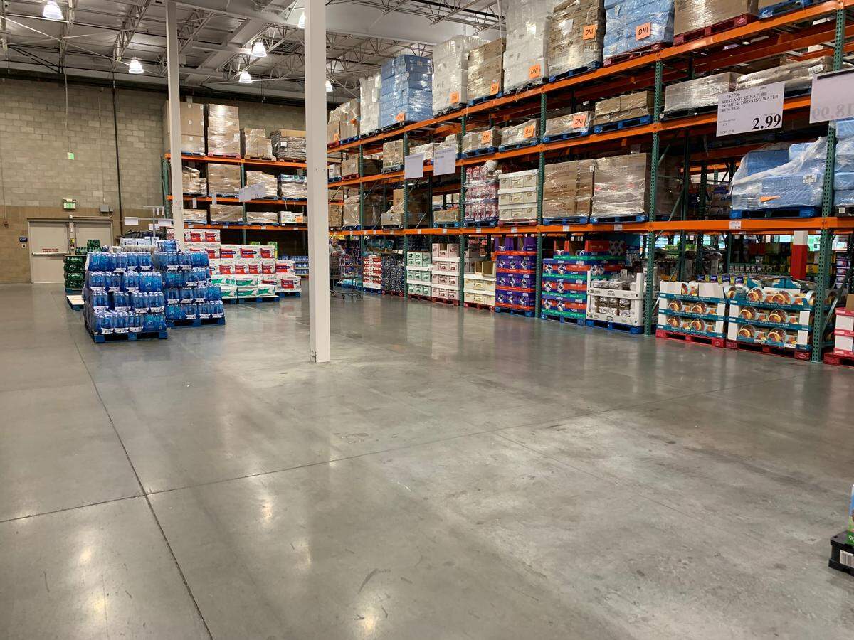Costco’s toilet paper area was almost completely barren on Friday, March 5, 2020.