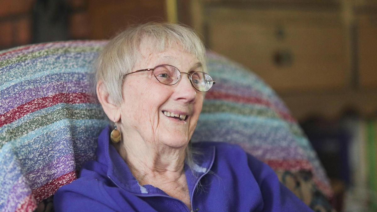 Carol Rowland struggles with sinking water level in the well at her Creston area home seen here on March 14, 2025.