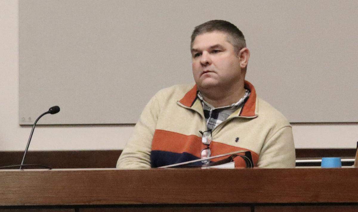 Aaron Spiller, seen here at the Paso Robles branch of San Luis Obispo Superior Court on Dec. 4, 2025, sued the city of Atascadero in 2023 over storm damage to his property that forced him and his family to permanently evacuate their home, which was deemed uninhabitable. The trial began over two years later on Dec. 3, 2025.