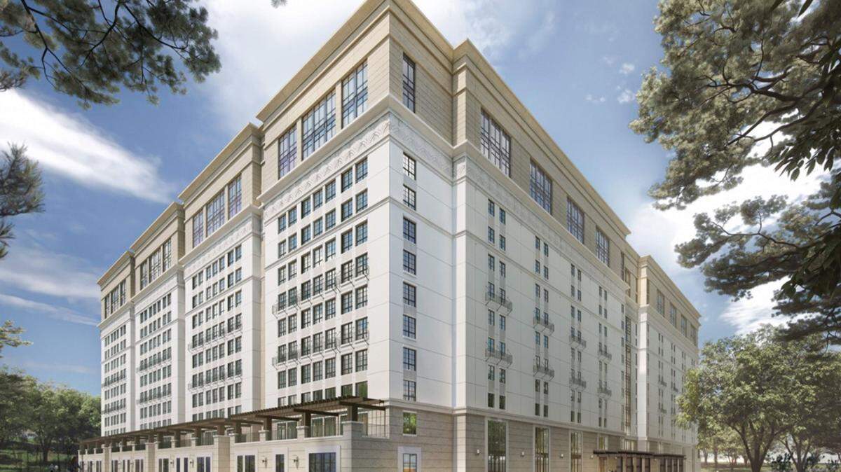The 11-story, 159-foot-tall Munger Hall dormitory proposed for UC Santa Barbara would house some 4,500 students in more than 1.5 million square feet.
