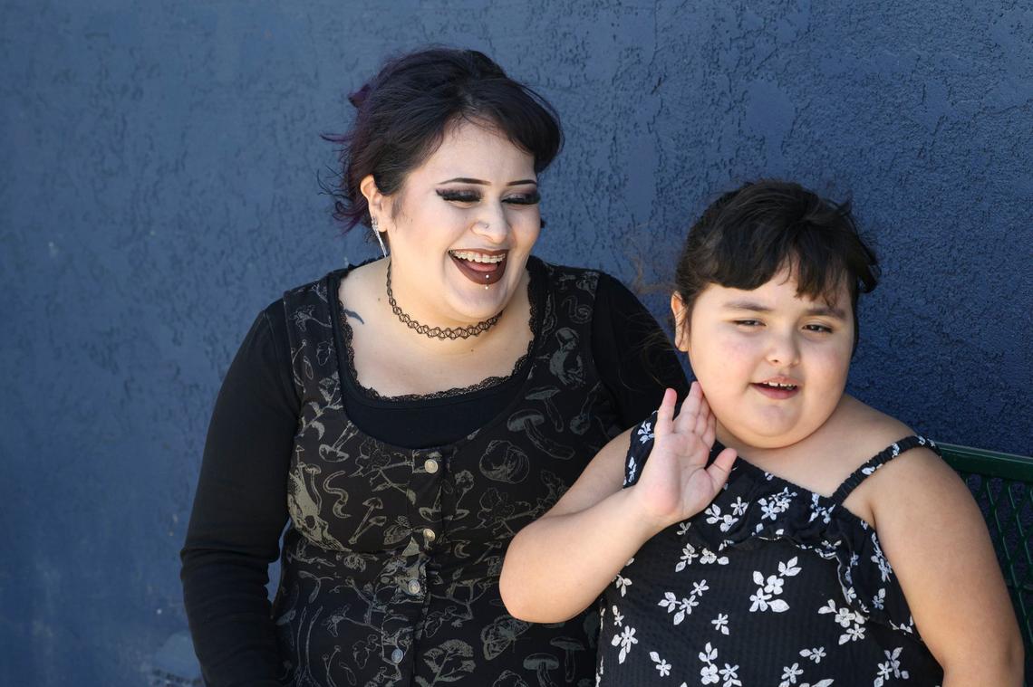 Yesenia Molina flew to Mexico with her daughter Luna, 6, when the child was diagnosed with needing her tonsils removed but it would take months to get a surgery date. Family members were taking turns watching Luna sleep her breathing was so labored. They are at their Santa Maria home Aug. 6, 2024.