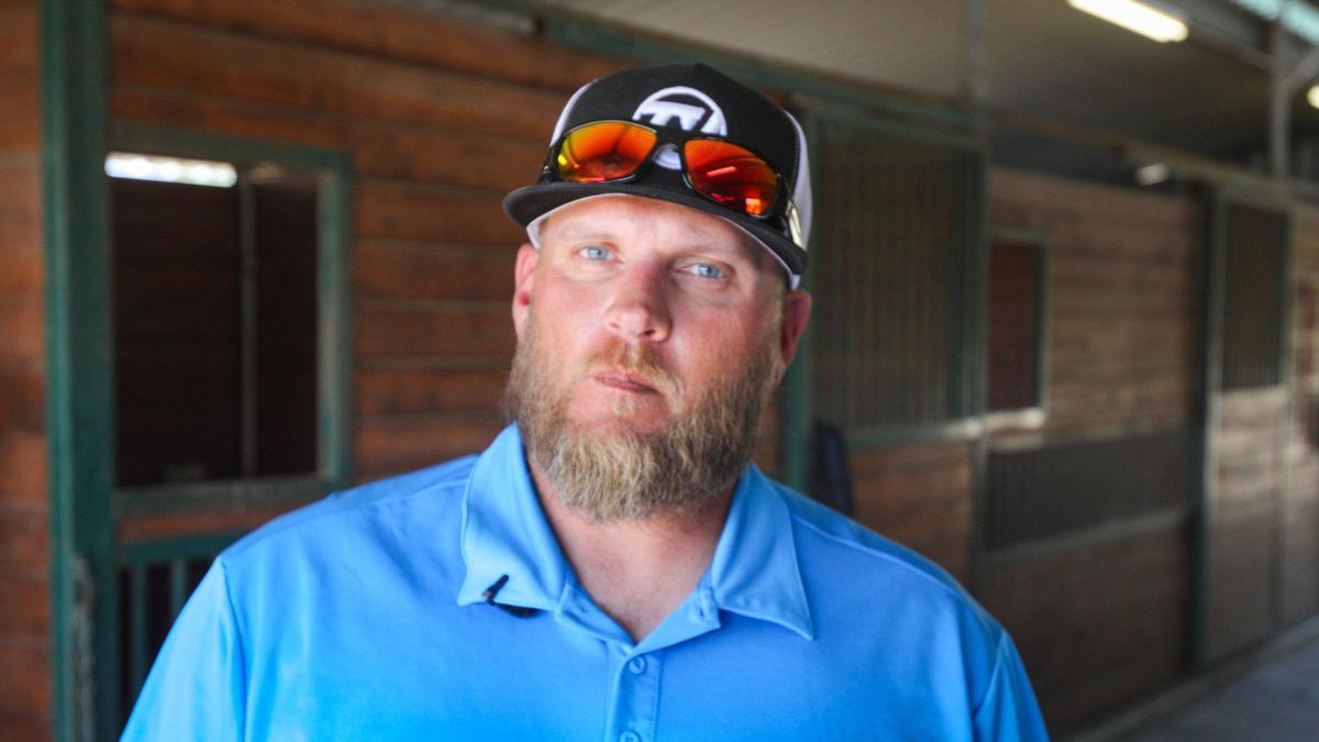 Lucas Winter is a student in the program a new equine Elite Vocations therapy program for veterans at Legacy Village treatment center.
