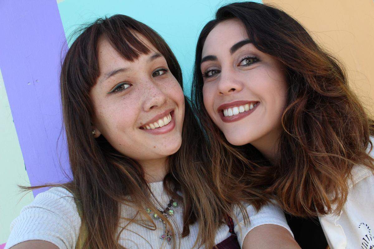 Erica Kemp, left, and Keilani Waxdeck, both graphic design students, have been friends since their first year at Cal Poly. Both were injured in a fatal car crash on Highway 166 on April 6, 2019. Waxdeck is still in a medically induced coma.