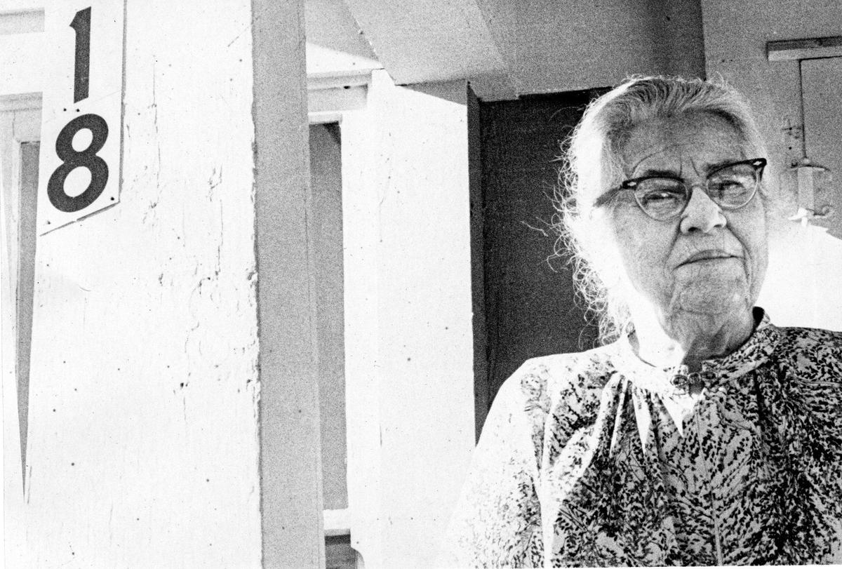 Marguerite Scales, 80, quit smoking because it was too expensive. A series of stories documented the lives of people on housing assistance published in the Telegram-Tribune in early 1970.