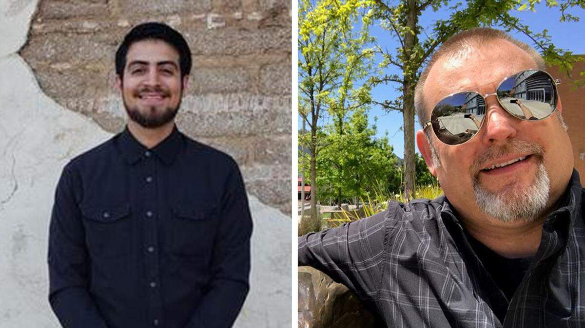 Hector Palafox, left, Ashley Sangster, right, and Ceasar Hernandez, not pictured, are running for the San Miguel CSD board.