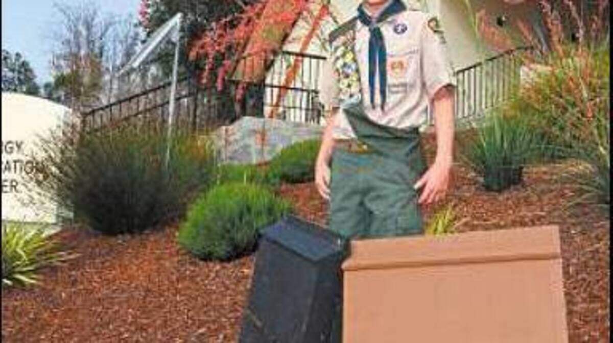 As part of his Eagle Scout project, Caden Marquis, 14, of Arroyo Grande chose to help reduce the population of flies and mosquitoes by building bat boxes.