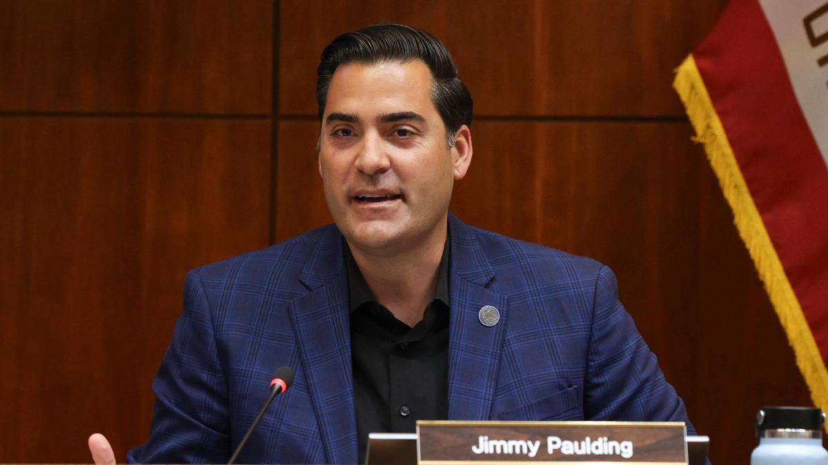 District 4 supervisor Jimmy Paulding at the San Luis Obispo County Board of Supervisors meeting on June 17, 2025.