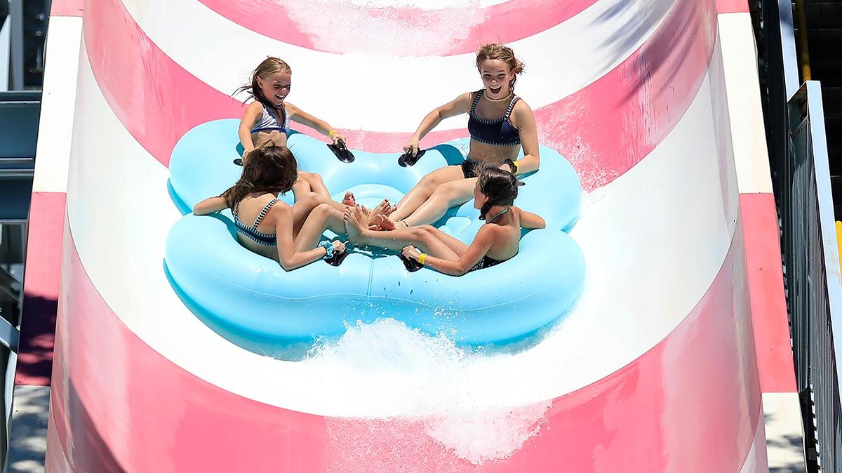 Triple-digit temperatures in Paso Robles bring people out to cool off at The Ravine water park in 2019. The Paso Robles Municipal Airport set a new heat record on Thursday, June 17, 2021, of 109 degrees Fahrenheit.
