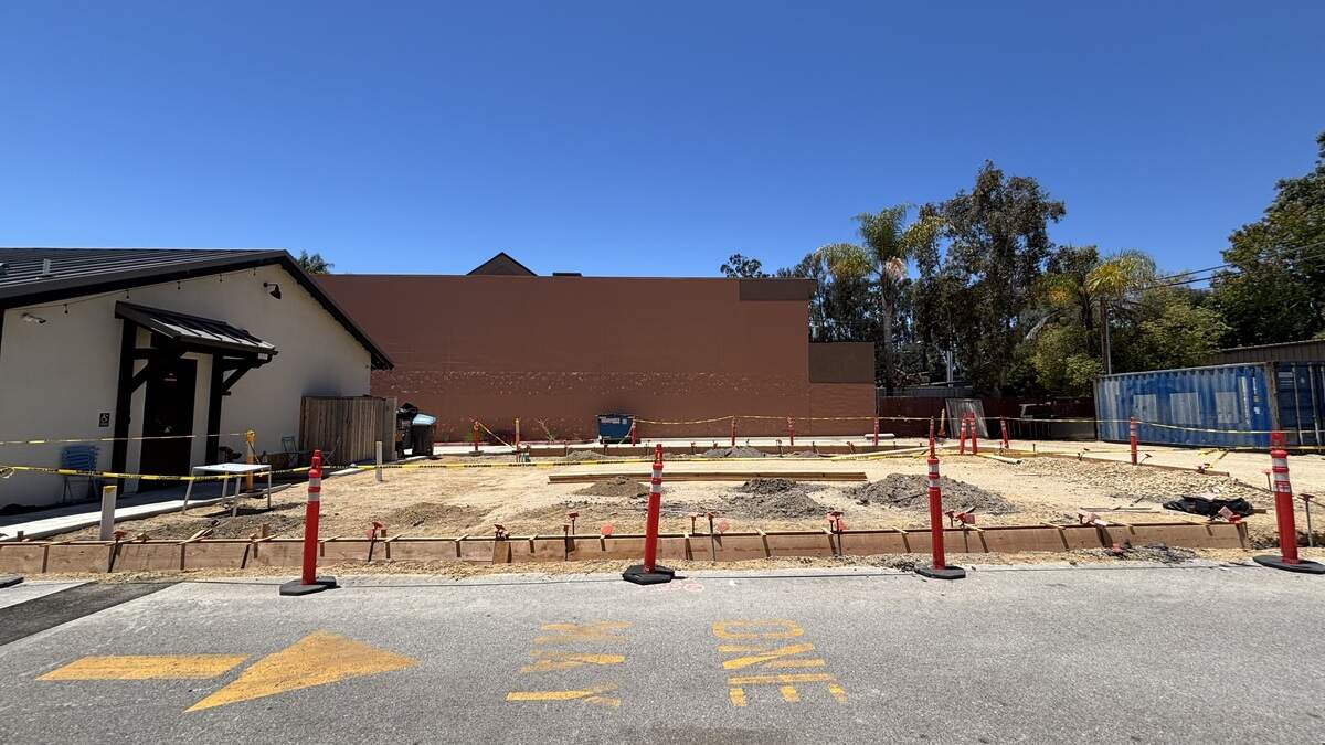The Bunker SLO at 810 Orcutt Road in San Luis Obispo, seen here on June 16, 2026, is undergoing renovations to its outdoor patio and interior lounge space and will unveil its new cafe The Undergrounds in a month.