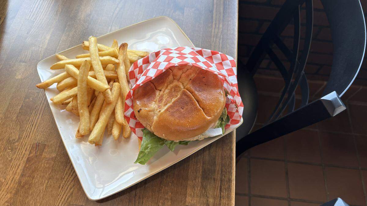 Happy Bites at 8075 El Camino Real in Atascadero serves a Mexican cheeseburger with guacamole, bacon, greens and pickled jalapeños, seen here on Thursday, April 30, 2026.