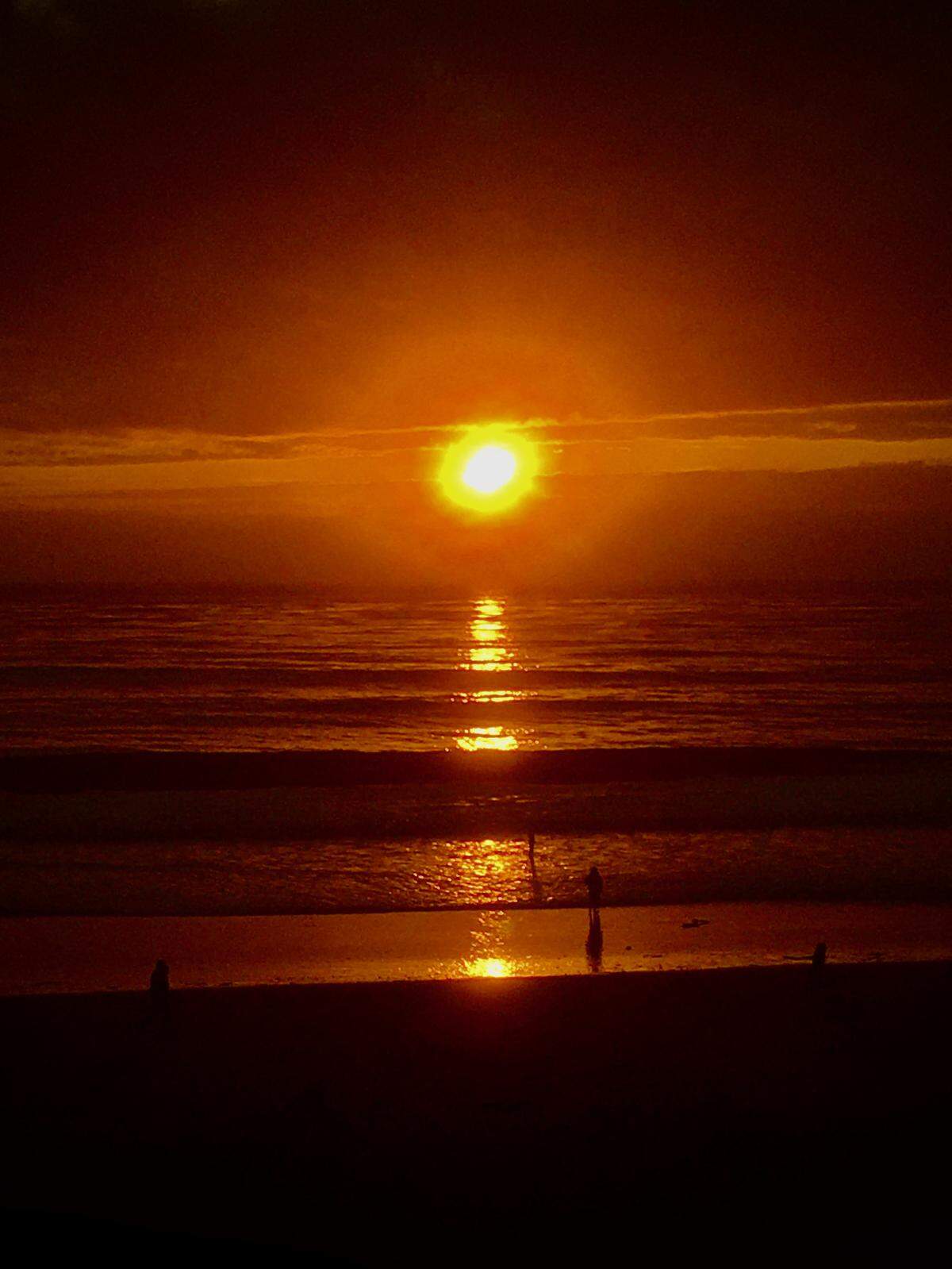 Photographer Peter Tillman of Cambria caught this sunset at Moonstone Beach in Cambria on Oct. 7. 2021.