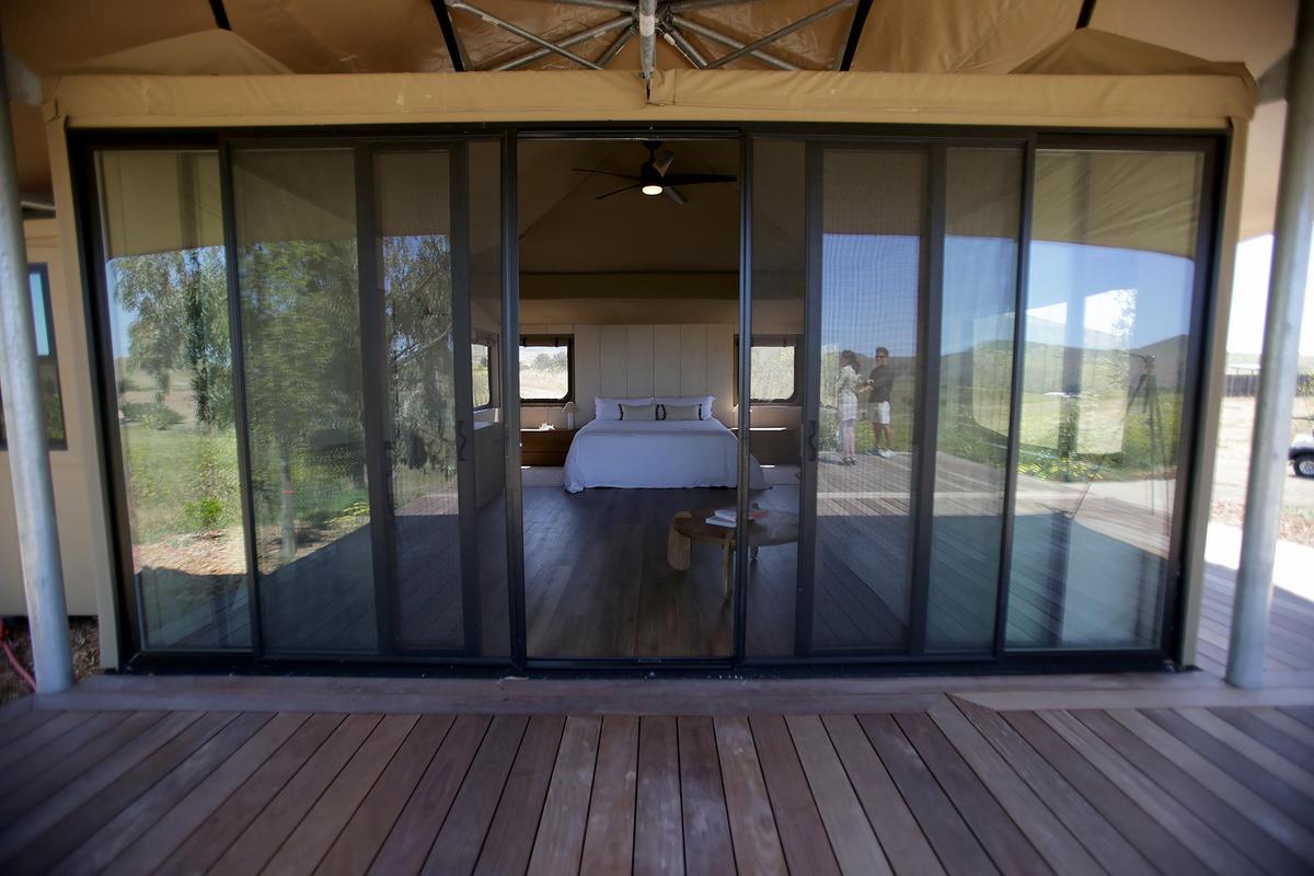 Nightsky camps will build 45 eco-tents on the Dairy Creek Golf Course by spring of 2026, repurposing nine unused holes for a sustainable, luxury getaway. The tents will feature a king-sized bed, soft linens, a mini fridge, closet space, a couch and a private bathroom with a shower.