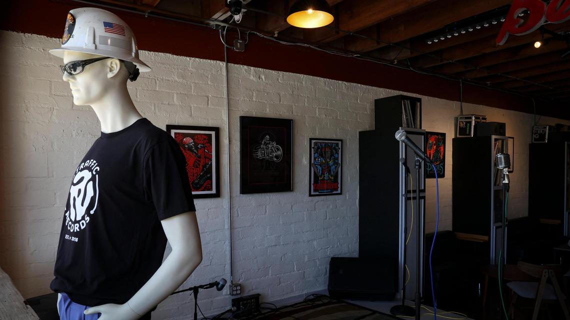 Decades HiFi Lounge on Traffic Way in Atascadero, has a performance space seen here on May 27, 2025.