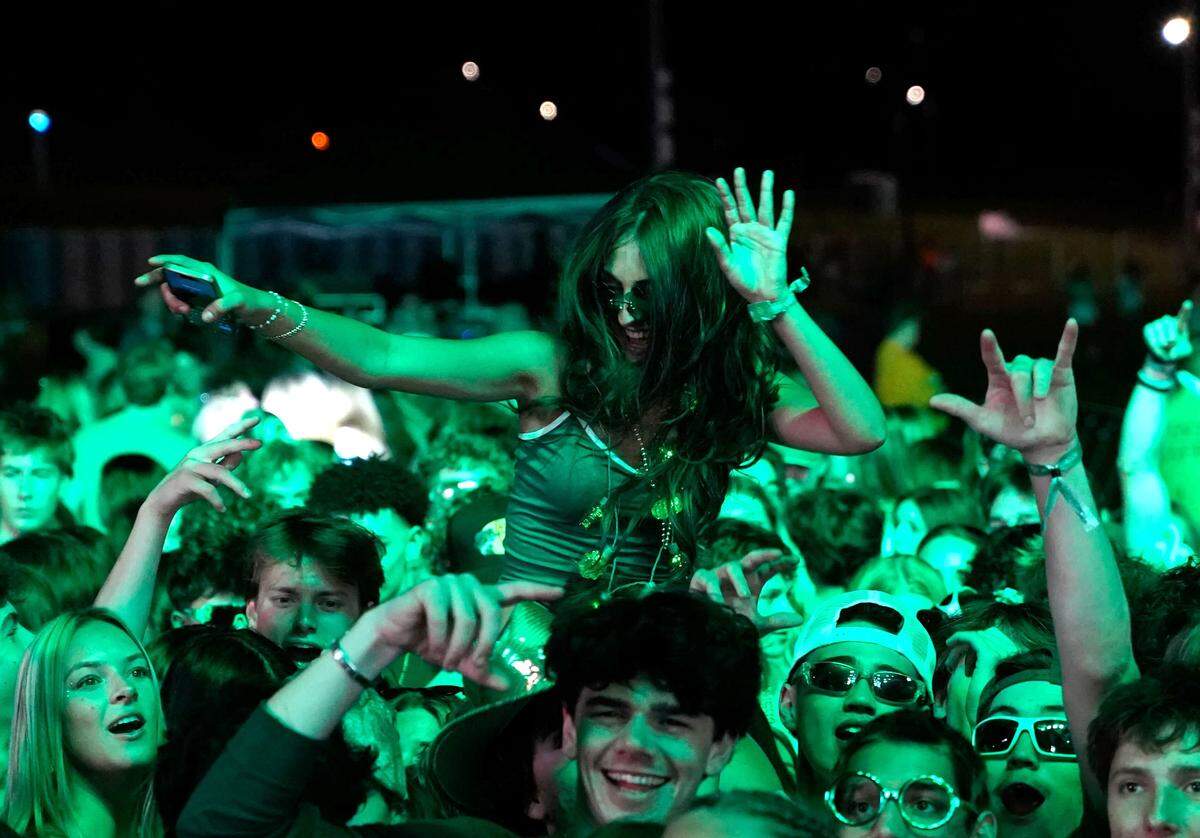 Students began being let into the second annual Morning on the Green music festival around 4:30 a.m. on March 14, 2026. The music festival is an attempt to curb St. Fratty’s Day street partying in the neighborhoods near Cal Poly.