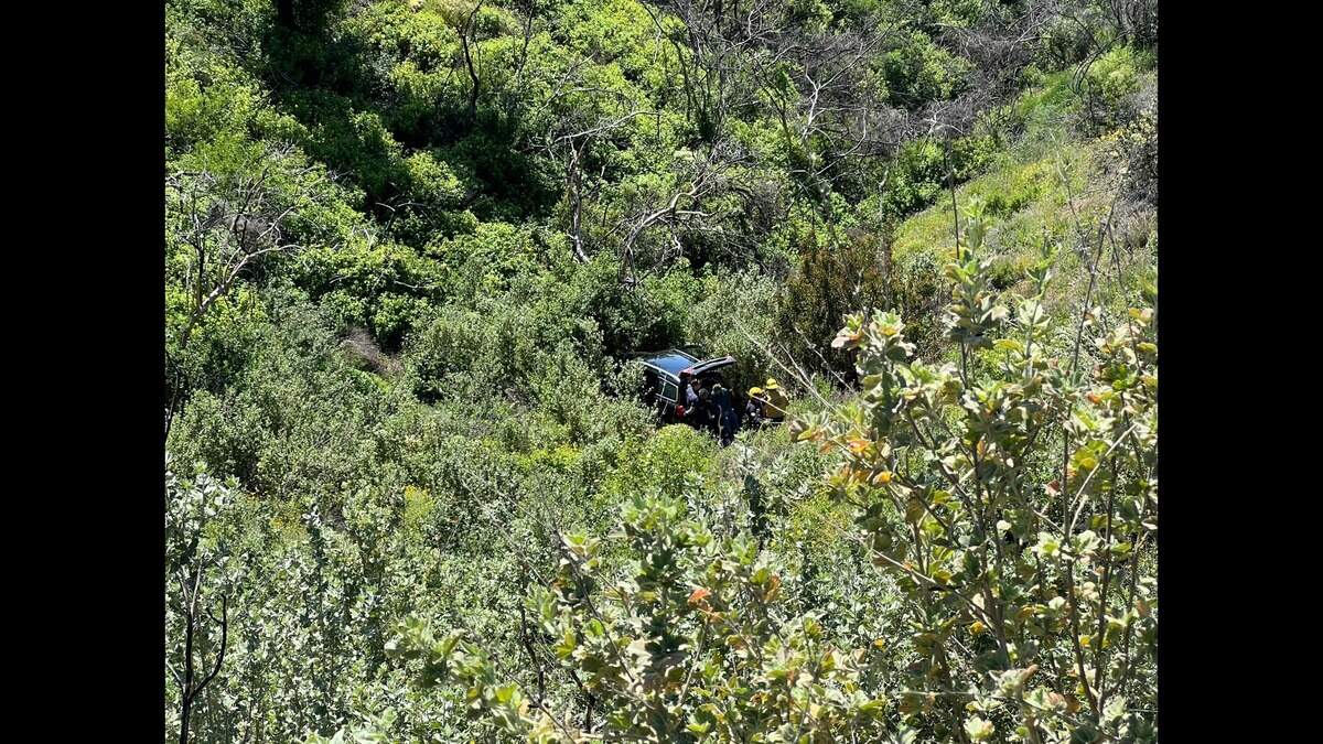 A vehicle crash on Highway 154 near San Antonio Creek Road closed traffic in both directions on the highway Monday afternoon.