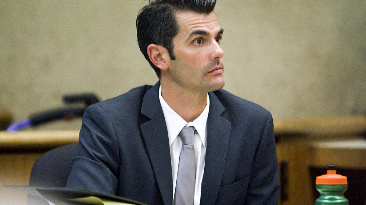 John Ryan Mason sits in court during his assault trial in September.